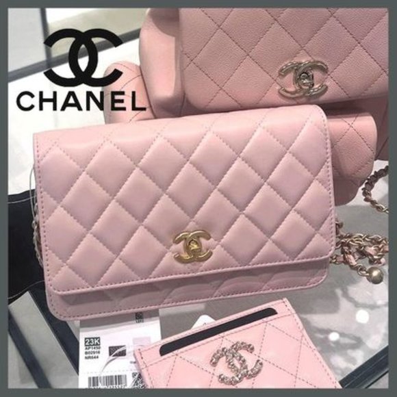 Brand new Chanel 23K light pink WOC with Pearl Crush With plastic seal - Picture 15 of 15